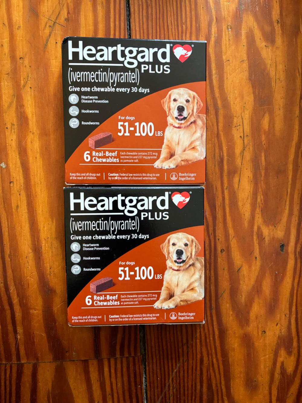 Heartgard Plus 12 month supply for dogs 55-100 lbs